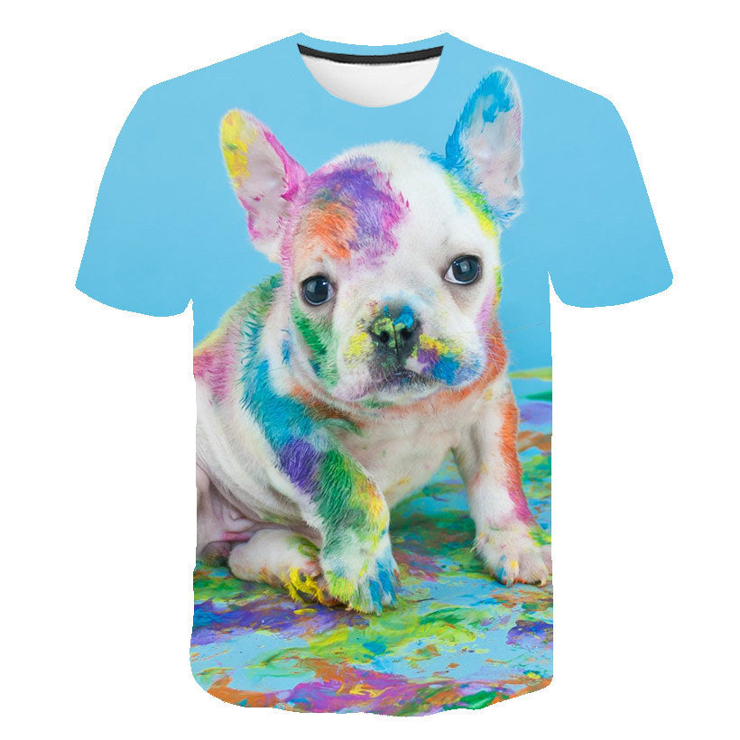 Kids 3D Cartoon Animal Graphic T-Shirt