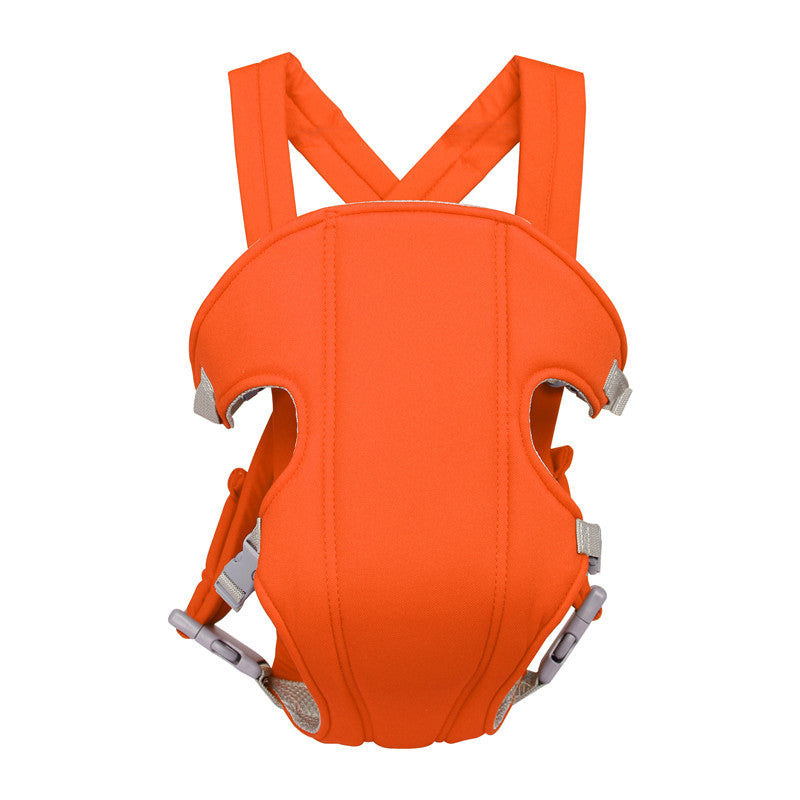 Red baby carrier on a white background